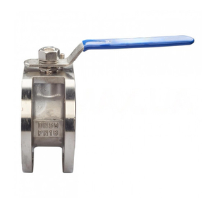 Кран фланцевый нержавеющий Ду 15 Ру 16 AISI304 моноблочный