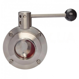 Затвор дисковый нержавеющий резьба/сварка Ду 25 Ру 10 AISI304