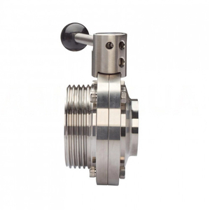 Затвор дисковый нержавеющий резьба/сварка Ду 40 Ру 10 AISI304