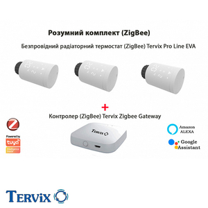 Комплект Tervix Pro Line EVA2 (3 шт.) + контролер Tervix ZigBee Gateway (2287313)