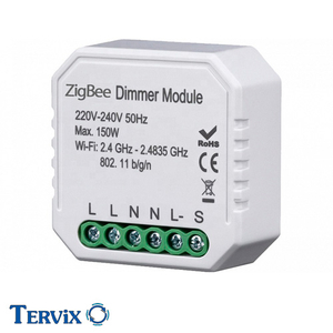 Розумний вимикач-регулятор Tervix Pro Line ZigBee Dimmer | 1 клавіша (435121)