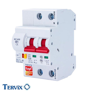 Умный автоматический выключатель Tervix Pro Line WiFi Circuit Breaker, 40A, дифференциальный с электромониторингом (439411)
