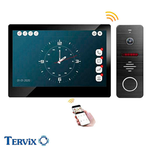 Фото Комплект відеодомофону WiFi + Ethernet Tervix Line Smart Video Door Phone System (475420)