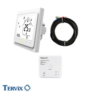 Комплект бездротового керування опаленням Tervix Pro Line ZigBee: вбудований термостат + реле &quot;сухий&quot; контакт (496161)