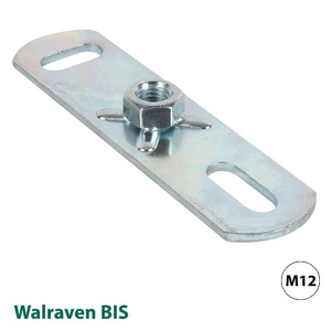 Пластина опорная с гайкой (подпятник) Walraven BIS М12 38х100мм (6713012)