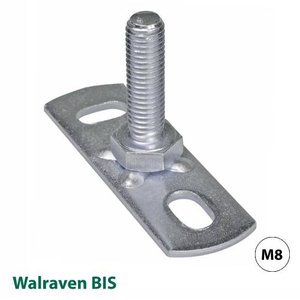 Пластина опорная с гайкой (подпятник) + шпилька 25мм Walraven BIS М8 25х50мм (6723008)