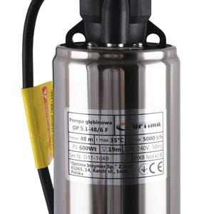 Насос для колодязя Optima OP 5,1-48/6 F 0,6 кВт 1~230В з поплавком (000017446)