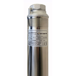 Свердловинний насос 3" OPTIMA PM 3SDm2.5/7, 0.25 кВт, 35 м, 1~230В, кабель 1,5 м (000017610)