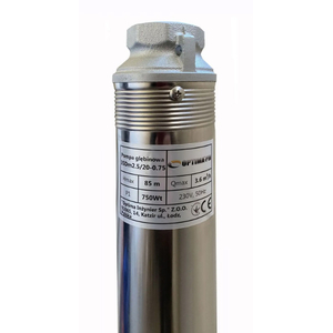 Скважинный насос 3" OPTIMA PM 3SDm2.5/20, 0.75 кВт, 90 м, 1~230В, кабель 15 м (000019671)