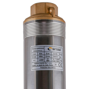 Свердловинний насос OPTIMA 4SDm3/15, 1.1 кВт, 109 м, пульт, кабель 1.5 м (000023192)