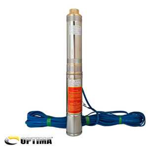 Скважинный насос с повышенной устойчивостью к песку OPTIMA 4SDm3/6, 0.37 кВт, 44 м, пульт, кабель 15 м (000014140)