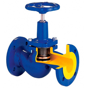 Клапан сильфонный запорный фланцевый Zetkama 234А DN 25 PN 16