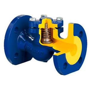 Клапан обратный подъемный фланцевый Zetkama 287A DN 250 PN 16