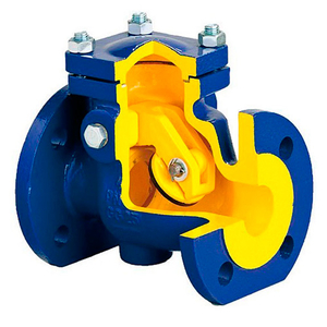 Клапан обратный поворотный фланцевый Zetkama 302A DN 100 PN 16