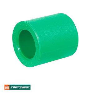 Муфта полипропиленовая 20 мм Interplast PPR Green PN30 (790020020)