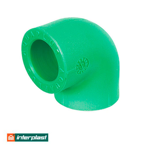 Коліно поліпропіленове 90° 25 мм Interplast PPR Green PN30 (790030025) : PROFIMANN