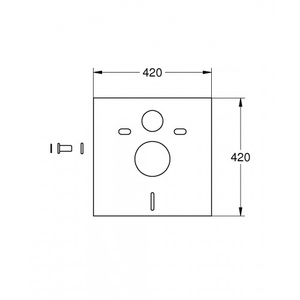 Комплект для звукоизоляции унитаза Grohe (37131000)