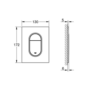 Кнопка для инсталляции Grohe Arena Cosmopolitan S | матовый золотой (37624DL0)