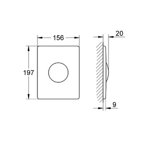 Кнопка для инсталляции Grohe Skate | хром (38445SD0)