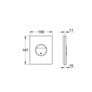 Кнопка для инсталляции Grohe Nova Cosmopolitan | белый (38765SH0)
