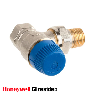 Термостатический клапан Resideo (Honeywell) Kombi-TRV 1/2" Ду15 угловой (V2100EPI15)