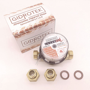 Счетчик горячей воды Gidrotek E-T 1,6-U 110 мм Ду15 (GTH15)