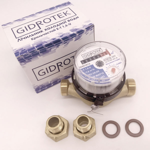 Счетчик холодной воды Gidrotek (Гидротек) E-T 1,6-U 110 мм (Ду15)