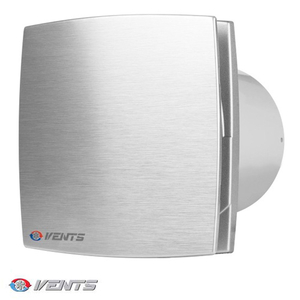 Вытяжной вентилятор Вентс 100 ЛДА алюминий матовый : PROFIMANN