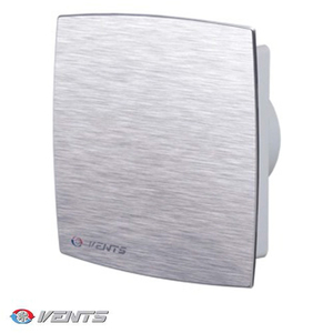 Вытяжной вентилятор Вентс 125 ЛД Авто алюминий матовый : PROFIMANN