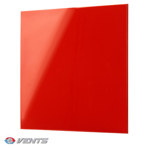 Декоративна панель для вентилятора Вентс ФП 180 Плейн червона (688166580)