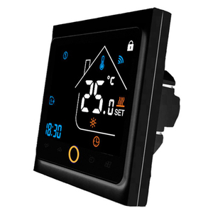 Терморегулятор с Wi-Fi управлением Tervix Pro Line WiFi Thermostat | для водяного и электр. теплого пола | с выносным датчиком 3000мм | черный (114130)