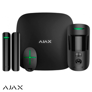 Фото Ajax StarterKit Cam Plus Black Комплект сигналізації з фотоверифікацією тривог | чорний