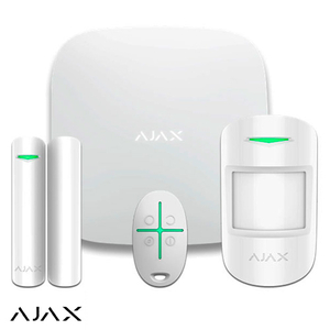 Фото Ajax StarterKit 2 Black Комплект сигналізації | білий