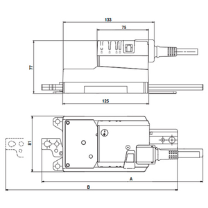 Belimo SH230A100 Электропривод линейного действия (ход 0-100 мм)