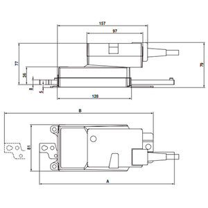 Belimo SH24A-MF200 Електропривод лінійної дії (хід 0-200 мм)