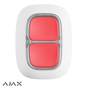 Ajax DoubleButton Jeweller Бездротова кнопка тривоги | біла (23003.79.WH1)