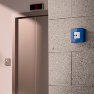 Ajax ManualCallPoint Jeweller Бездротова програмована кнопка пожежної тривоги | синя (71254.171.NC1)