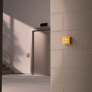 Ajax ManualCallPoint Jeweller Бездротова програмована кнопка пожежної тривоги | жовта (87651.171.NC1)