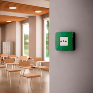 Ajax ManualCallPoint Jeweller Бездротова програмована кнопка пожежної тривоги | зелена (87639.171.NC1)