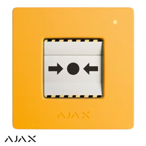Ajax ManualCallPoint Jeweller Бездротова програмована кнопка пожежної тривоги | жовта (87651.171.NC1)