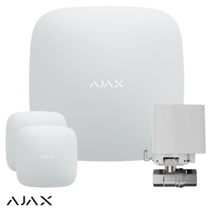 Фото Система захисту від протікання Ajax Hub 2 Plus White (2 датчика, 1 кран 1/2")