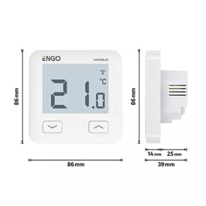 Інтернет-термостат ENGO E10-MBUSW Modbus + Wi-Fi | 230В | білий (932332944)