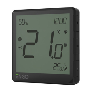 Терморегулятор теплої підлоги ENGO EONE-230B ZigBee 3.0 | чорний (932342632)