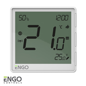 Терморегулятор теплого пола ENGO EONE-BATW ZigBee 3.0 Li-ion 3,7B | белый (932342633)