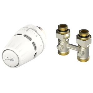 Радіаторний комплект Danfoss Regus + RLV-KB прямий | 1/2" (015G5308)