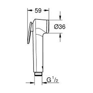 Лейка для гигиенического душа Grohe Tempesta-F Trigger Spray 30 (27512001)