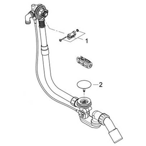 Сифон для ванны полуавтомат Grohe Talentofill Dn 40/50 (28991000)