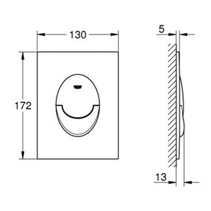 Кнопка для инсталляции Grohe Skate Air S | хром (37965000)