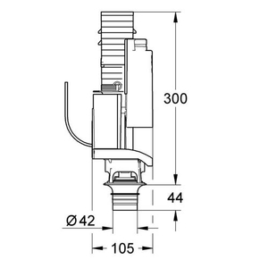 Смывной клапан GROHE для GD2 (38736000)