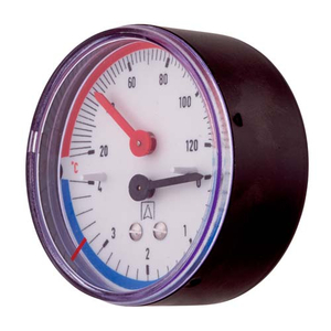 Термоманометр AFRISO тип ТМ 80 AX 1/2" | 0-4 бар | 20-120°С (63341)